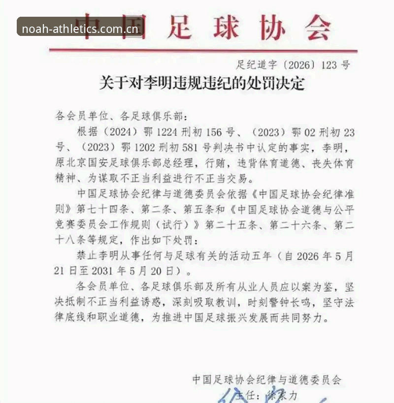 诺亚体育怎么登录评测 揭秘中国足球重磅罚单:65人禁足名单背后的黑幕与行业真相
